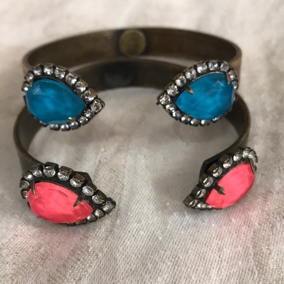 Loren Hope Jewelry - Loren Hope Bracelets Set of Two Blue Topaz and Coral